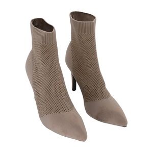MIA Womens McKinley Pointed Toe Stretch Ankle Boot Sandal Brown Size 8.5